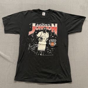 Vintage Larry Johnson Shirt Mens XL Black UNLV Runnin Rebels Player 90s USA Rare